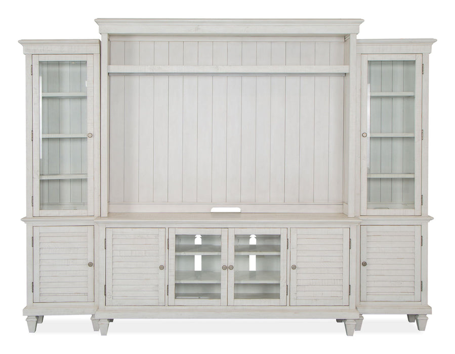 Newport - Entertainment Wall - Alabaster