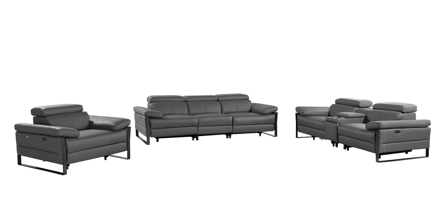 1246 - Modular Power Dual Reclining Sofa, Console Loveseat, And Chair Set With Power Headrests