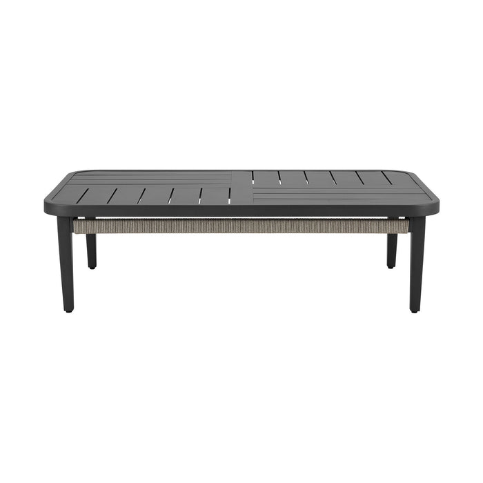 Zella - Rectangular Coffee Table - Charcoal / Light Gray