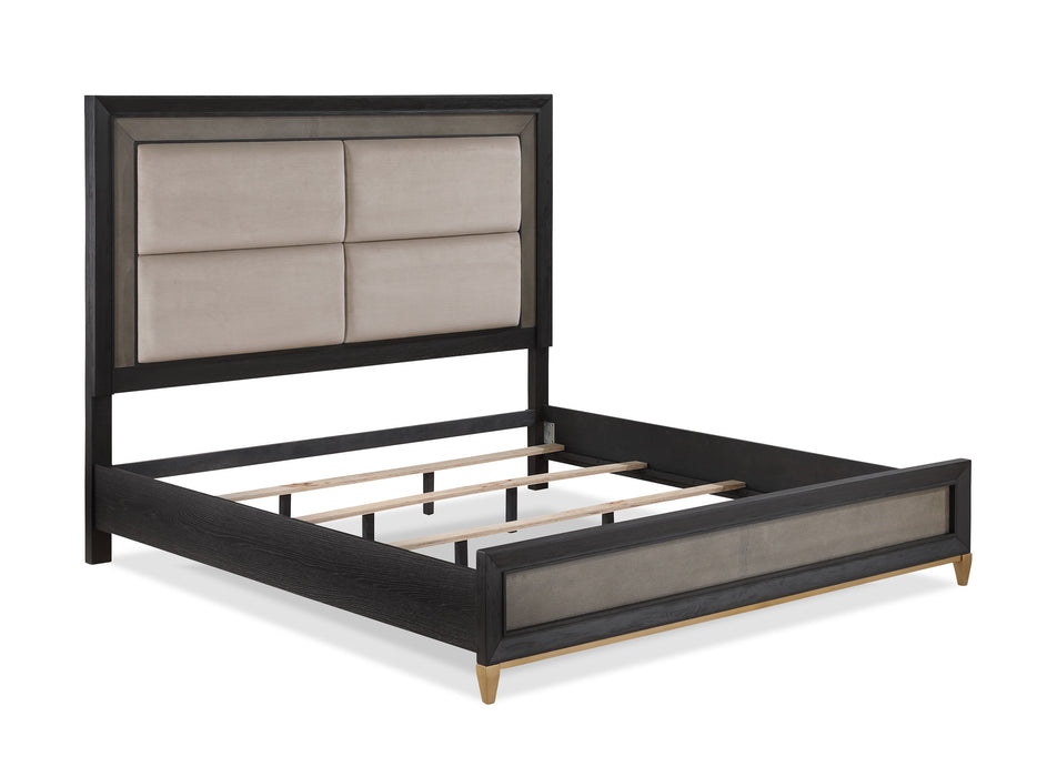 Payson - King Bed - Black & Gray