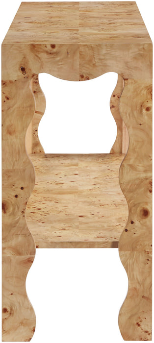 Vassa - Burl Veneer Console Table