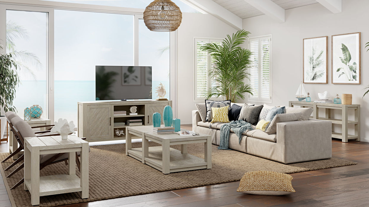 Burgess - Rectangular End Table - Calico Gray