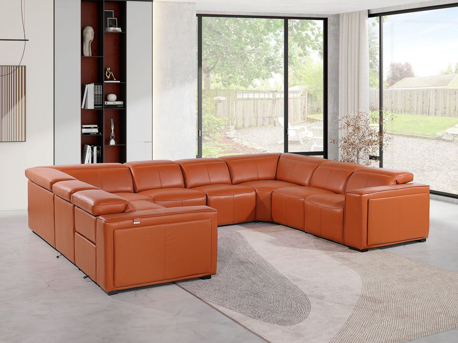1224 - 8-Piece U-Shaped Sectional Sofa In With 4 Power Recliners & Power Headrests