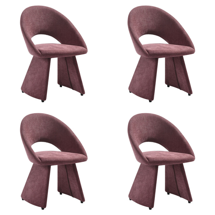 Angelina - Modern Curved Back Upholstered Dining Chair