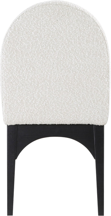 Waldorf - Boucle Dining Side Chair With Black Legs