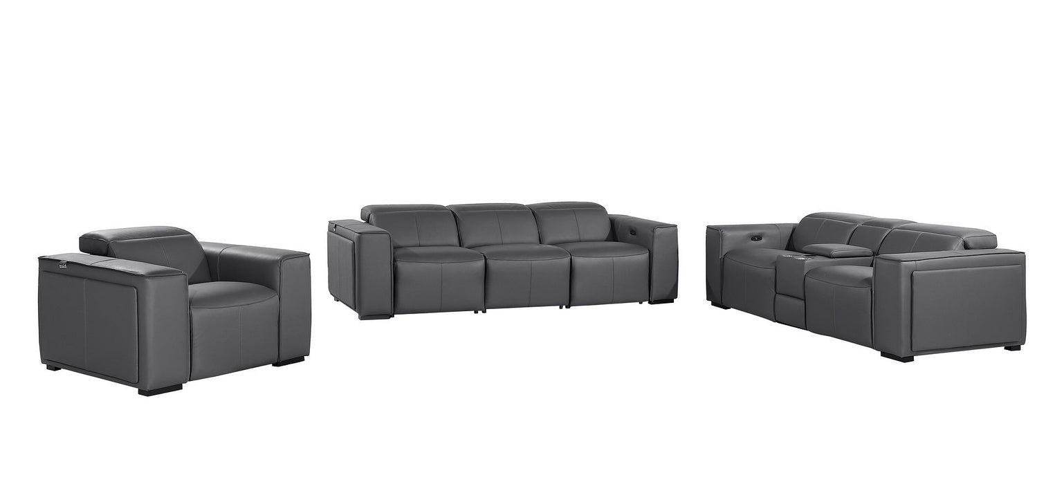 1224 - 7-Piece Modular Power Reclining Sofa, Loveseat & Chair Set In With 5 Power Recliners & Power Headrests