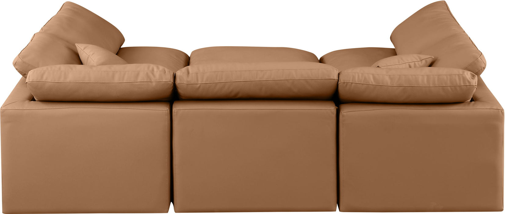Indulge - Faux Leather 6 Piece Modular Sectional