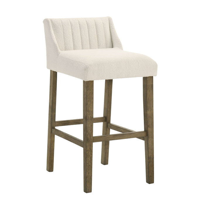 Fauna - Modern Transitional Wood Bar Height Kitchen Bar Stool