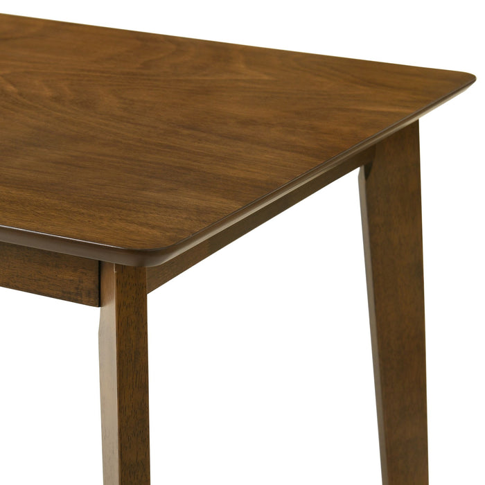 Gina - Modern Wood 47" Flared Base Dining Table, Seats 4 - Walnut