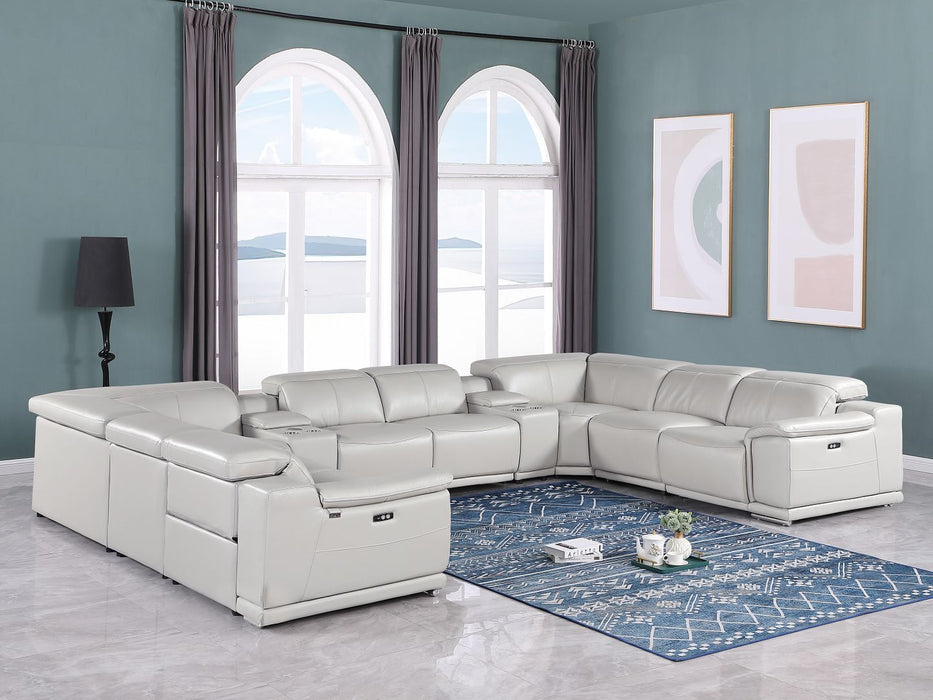 9762 - 10-Piece U-Shaped Sectional Sofa With 4 Power Recliners