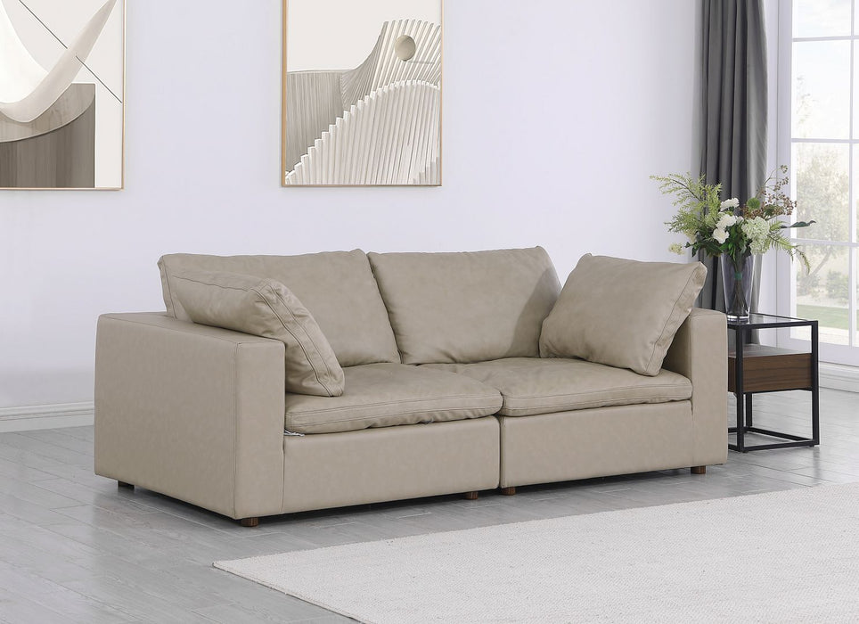 1100 - Modular Loveseat (Top-Grain Italian Leather)