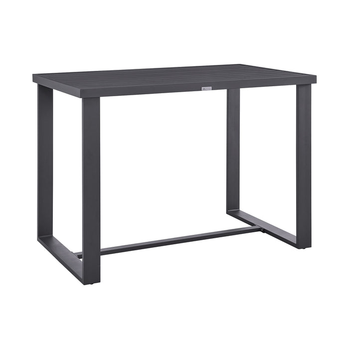 Menorca - Outdoor Patio Bar Height Dining Table In Aluminum
