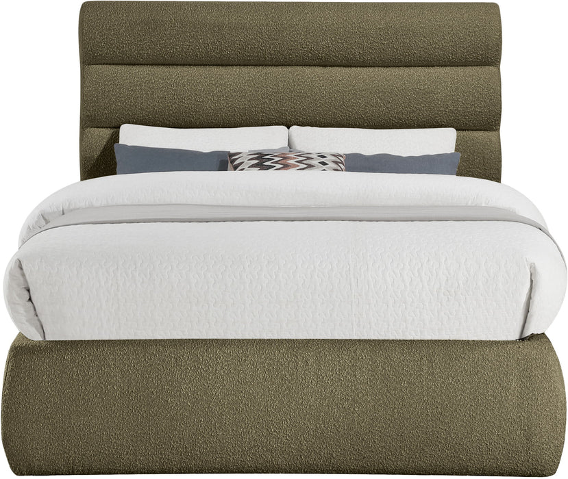 Adam - Boucle Fabric Bed With 52" Headboard