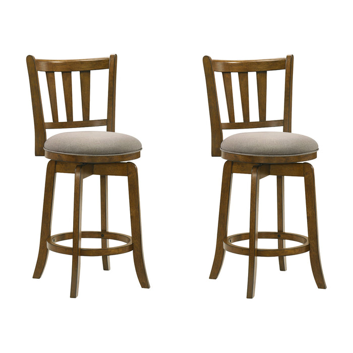 Wren - Modern Farmhouse Swivel Wood Counter Height Kitchen Bar Stool