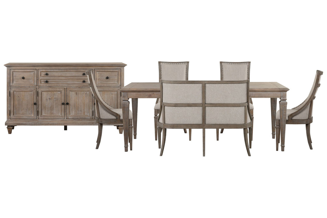 Lancaster - 7 Piece Extendable Rectangular Dining Table Set