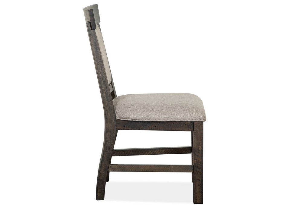 Bellamy - Dining Side Chair With Upholstered Seat & Back (Set of 2) - Peppercorn