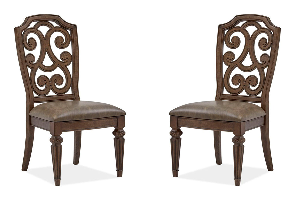 Durango - Wood Dining Side Chair With Upholstered Seat (Set of 2) - Willadeene Brown
