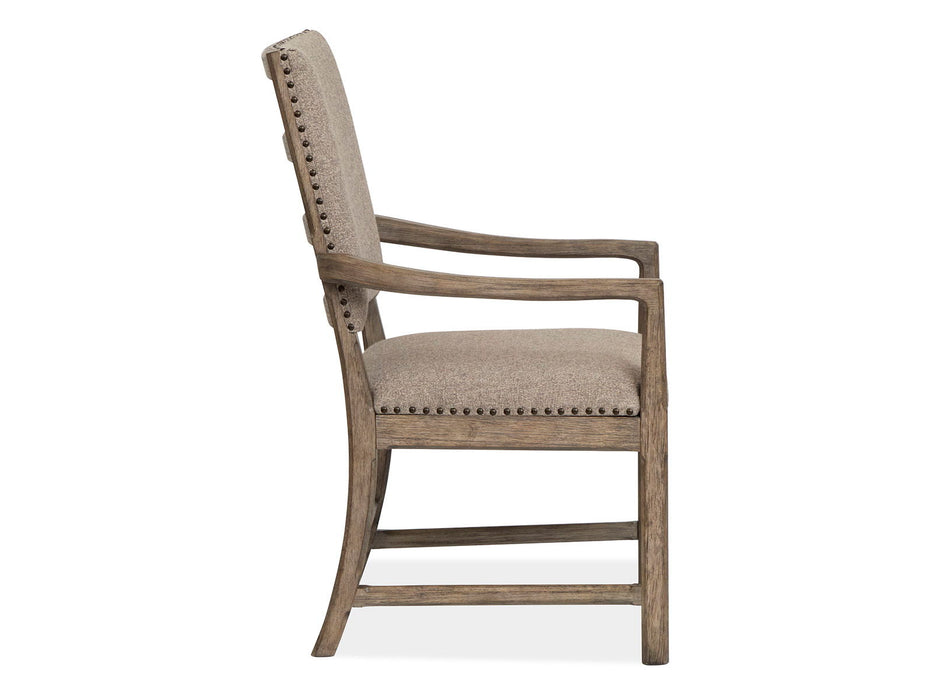 Claremont - Upholstered Arm Chair (Set of 2) - Smokey Taupe