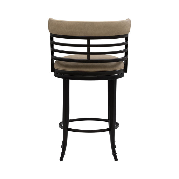 Telia - Upholstered Swivel Counter Height Barstool