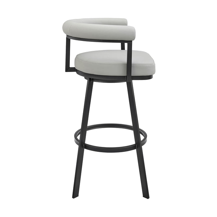 Magnolia - Swivel Stool - Black Metal