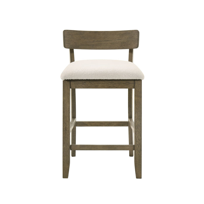 Merie - Modern Transitional Wood Counter Height Kitchen Bar Stool