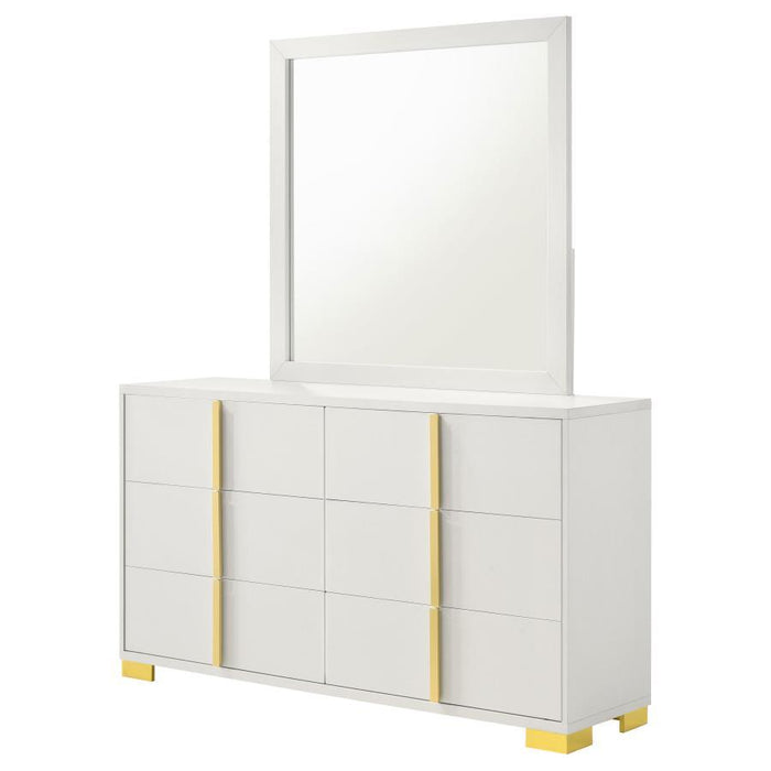 Marceline - 6-drawer Dresser With Mirror