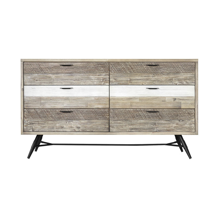 Bridges - 6 Drawer Dresser - Two Tone Acacia