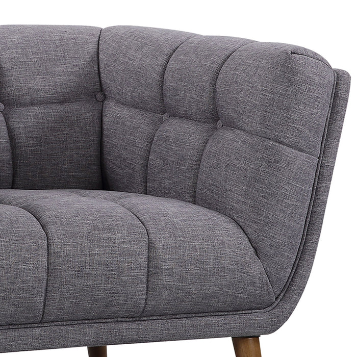 Phantom - Mid-Century Modern Chair - Dark Gray / Walnut