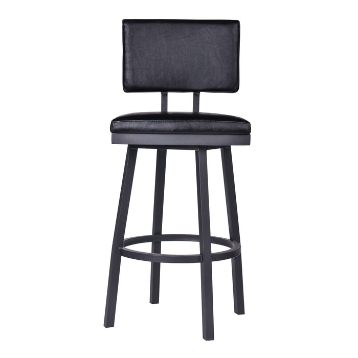 Balboa - 26" Counter Height Swivel Bar Stool - Vintage Black