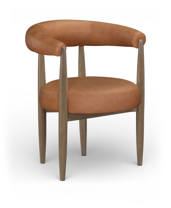 Sable - Vegan Leather Upholstered Dining Chair (Set of 2) - Brown Base
