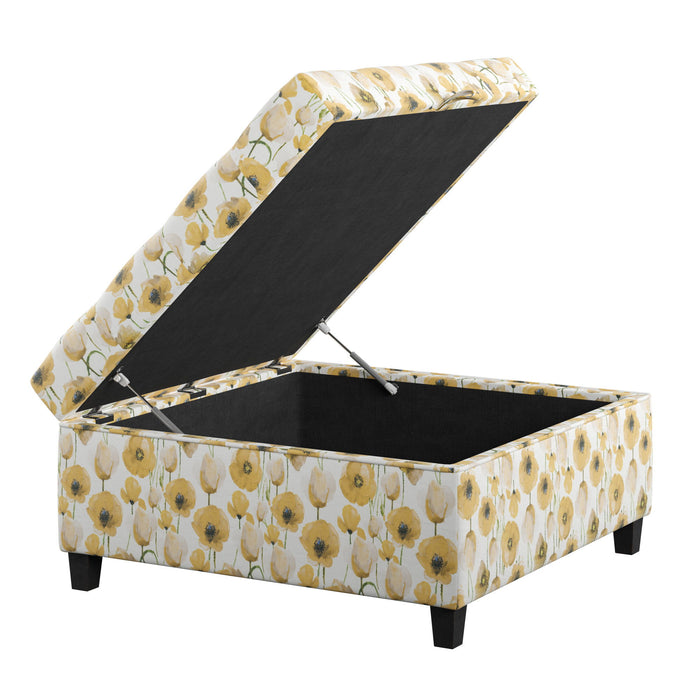 Celia - Storage Ottoman - Golden Poppy