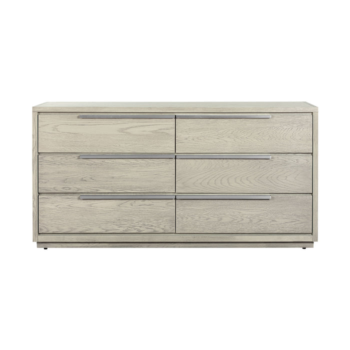 Abbey - 6 Drawer Dresser - Gray Oak