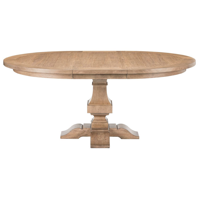 Haven Hills - Pedestal Table - Camel Beige