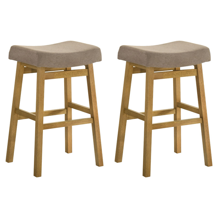 Lenon - Modern Farmhouse Wood Bar Height Kitchen Bar Stool