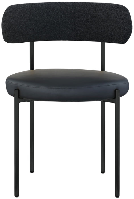 Beacon - Faux Leather Dining Chair With Black Legs (Set of 2)