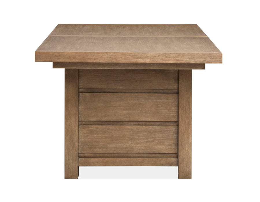 Plum Creek - 7 Piece Extendable Trestle Dining Table Set