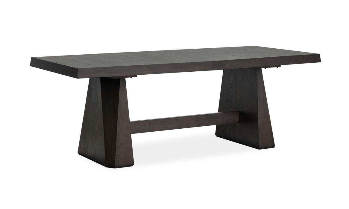 Tauren - Extendable Double Pedestal Dining Table - Coffee Bean