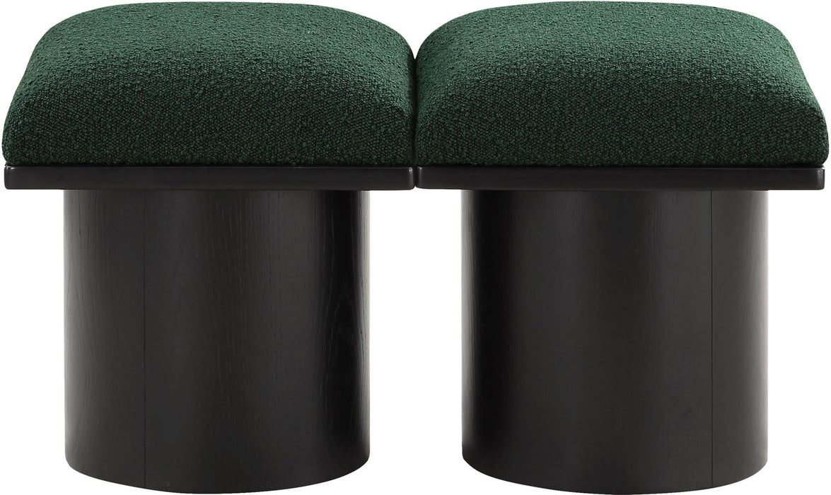 Pavilion - 2 Piece Modular Bench With Black Base