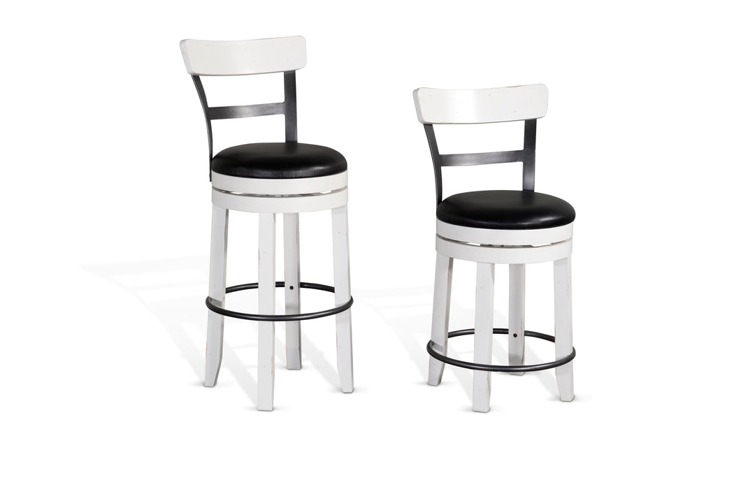 Carriage House - Barstool With Back & Swivel Cushion Seat