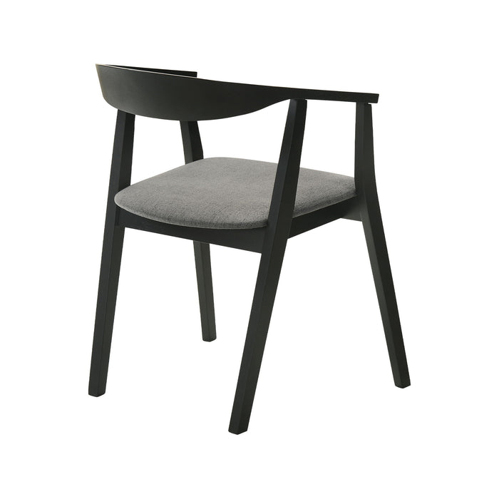 Santana - Wood Dining Chair With Black Frame