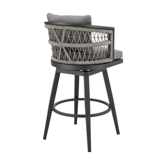 Zella - Outdoor Patio Swivel Bar Stool Set