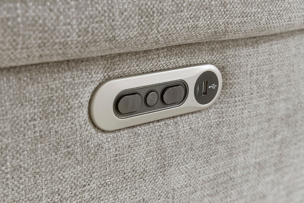 Richland - Power Reclining Sofa - Bristol Gray