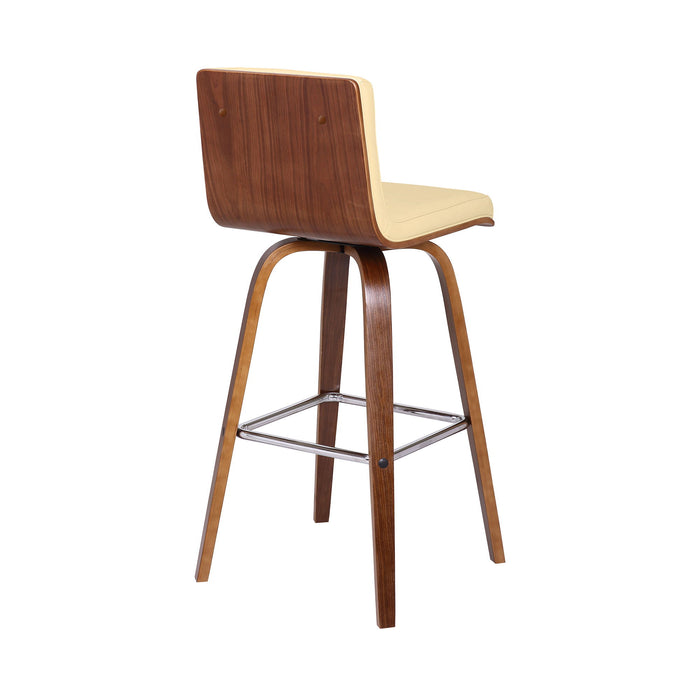 Vienna - 30" Swivel Bar Stool - Walnut Wood