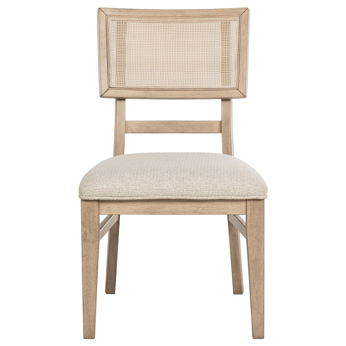 Kailani - Radio Weave Cane Dining Side Chair (Set of 2) - Beige Oak