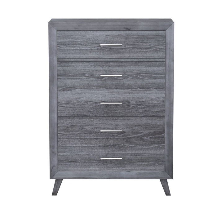 Rappa - 5-Drawer Dresser - Warm Gray