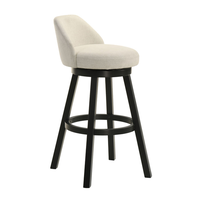 Erika - Modern Transitional Swivel Wood Bar Height Kitchen Bar Stool