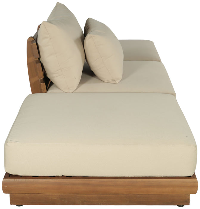 Mirella - 3 Piece Water Resistant Fabric Upholstered Outdoor Patio Modular Sofa