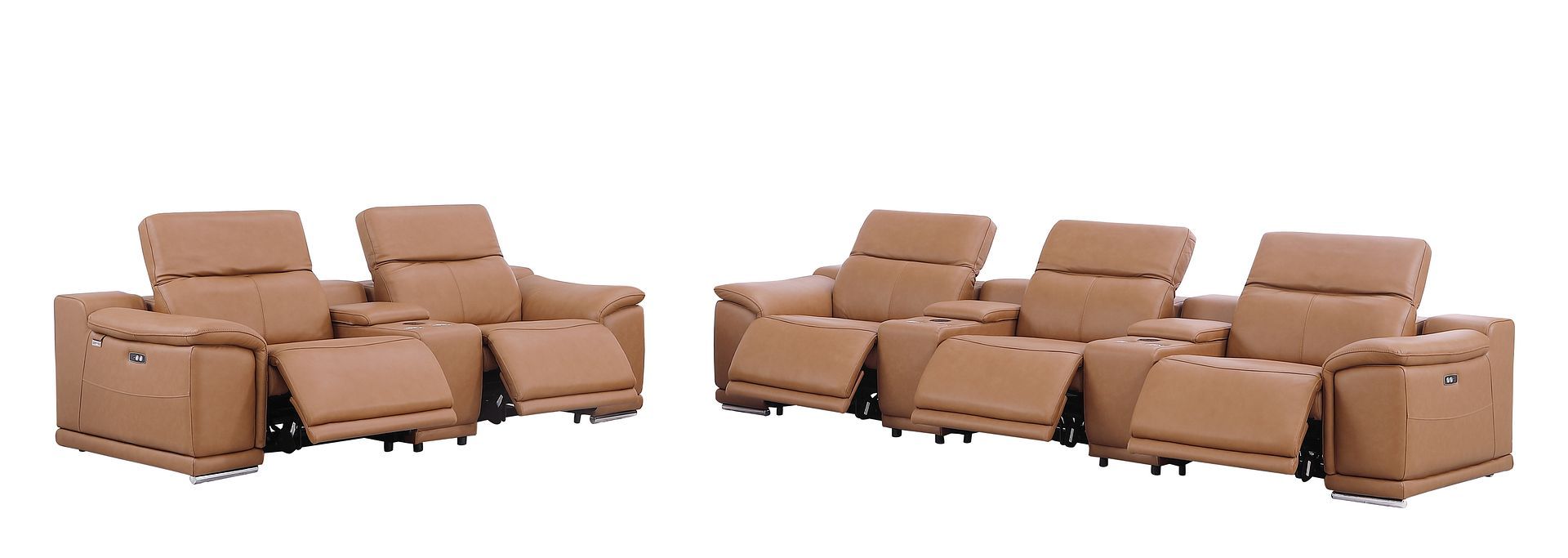 9762 - 8-Piece Modular Power Reclining Sofa And Console Loveseat Set With