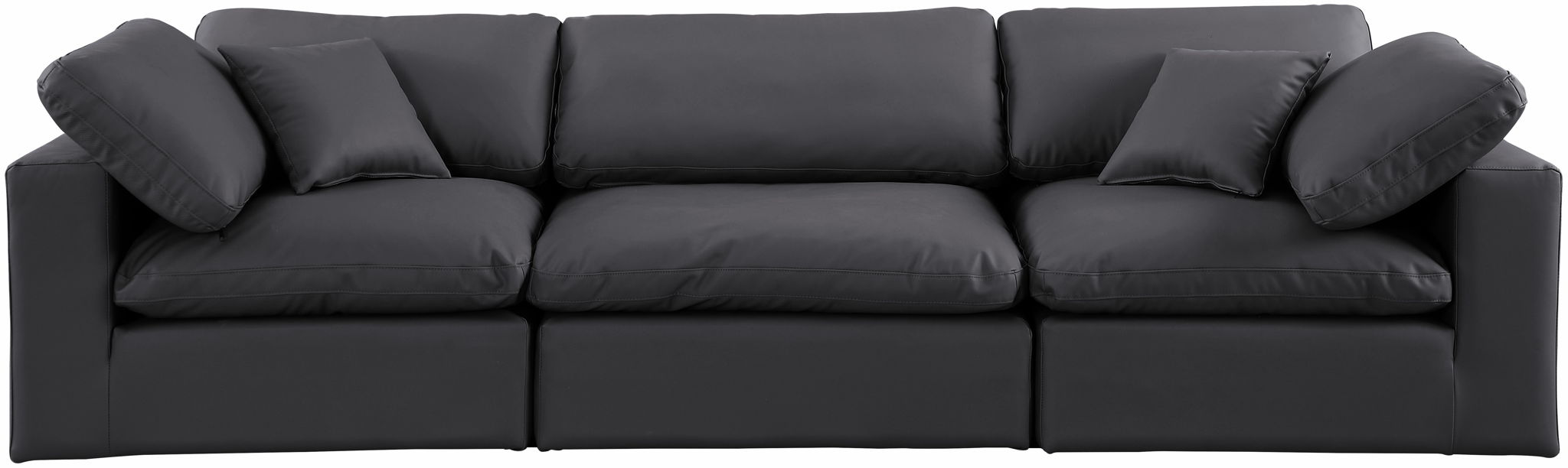 Comfy - Faux Leather Modular Sofa 3 Seats