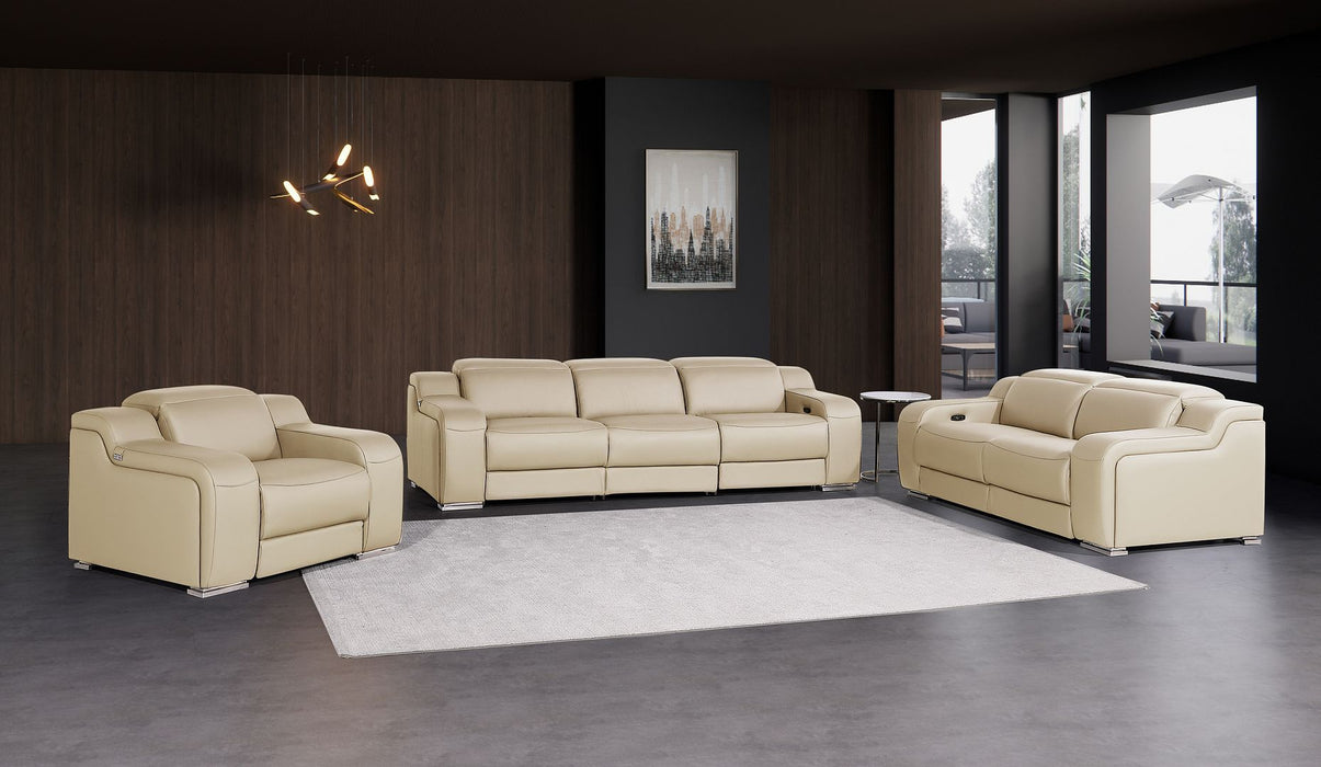 1116 - 6-Piece Modular Power Reclining Sofa, Loveseat & Chair Set In With 6 Power Recliners & Power Headrests